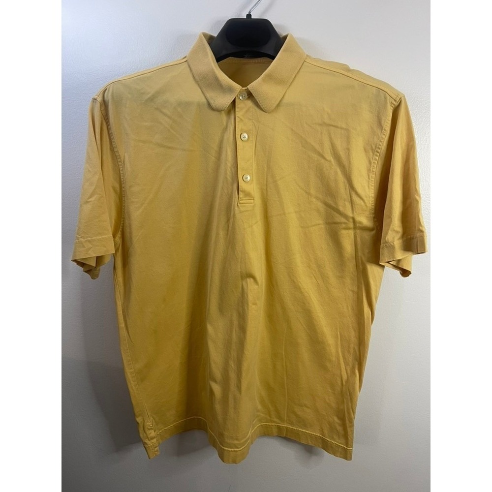 Callaway Golf Collection Mens Yellow Short Sleeve Polo Shirt Size XL